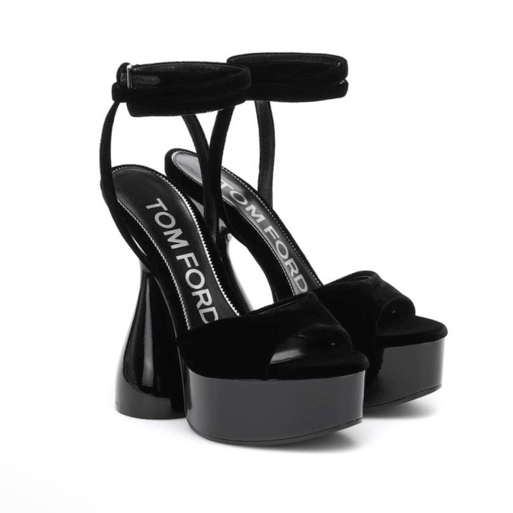 Tom Ford Velvet Disco Platform Sandal